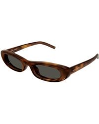 Saint Laurent - Sl 557 Shade Plump 002 Sunglasses Bio-Injected Squared - Lyst