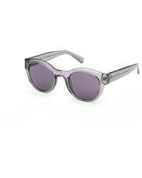 Guess - Gu00298 20Y Sunglasses Injected Round Normal - Lyst