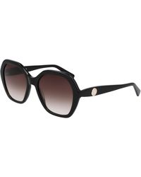 Longchamp - Lo759S 001 Sunglasses Acetate Squared Normal Normal - Lyst