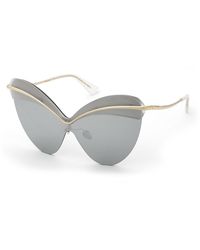 Nina Ricci - Snr442 300X Sunglasses Metal Smoke Mask Normal Mirror - Lyst