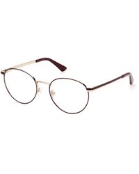 Guess - Gu2868 071 Optical Frames Metal Round Normal - Lyst