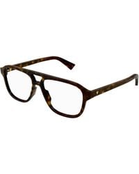 Bottega Veneta - Bv1294O 002 Optical Frames Acetate Transparent Pilot - Lyst