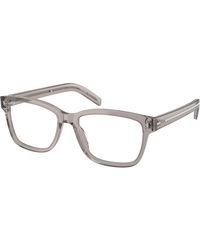 Prada - Pr B10V 10J1O1 Optical Frames Acetate Transparent Squared Normal - Lyst