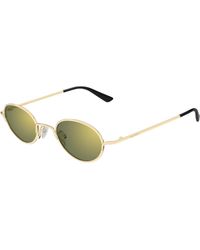 McQueen - Am0562S 003 Sunglasses Metal Round - Lyst
