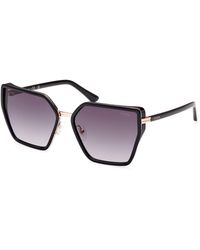 Guess - Gu7871 01B Sunglasses Injected Butterfly Normal Shaded - Lyst