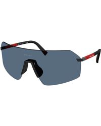 Prada Linea Rossa - Ps B50S 1Bo06A Sunglasses Metal Geometric Normal - Lyst
