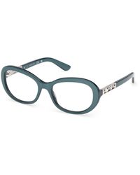 Guess - Gm50065 87 Optical Frames Acetate Round Normal - Lyst