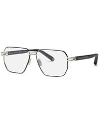 Philipp Plein - Vpp114M Plein Icon 0K07 Optical Frames Metal Geometric - Lyst