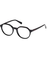 Guess - Gu50166 001 Optical Frames Acetate Round Normal - Lyst