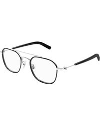 Montblanc - Mb0391Oa 001 Optical Frames Metal Transparent Geometric - Lyst