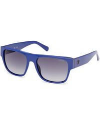 Guess - Gu00277 90B Sunglasses Injected Smoke Squared Normal - Lyst