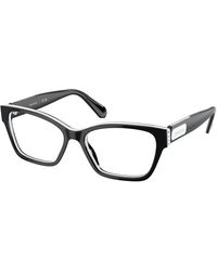Swarovski - Sk2013 1015 Optical Frames Acetate Transparent Squared Normal - Lyst