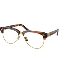 Miu Miu - Mu 09Zs 19P08N Sunglasses Acetate Transparent Pilot Normal Anti Light - Lyst