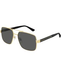 Gucci - Gg0529S 001 Sunglasses Metal Pilot Normal - Lyst