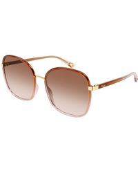 Chloé - Ch0031S 007 Sunglasses Bio-Inject Squared Shaded - Lyst