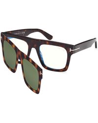 Tom Ford - Ft6068-B 052 Optical Frames Acetate Squared Normal - Lyst