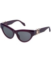 Just Cavalli - Sjc109 06Pj Sunglasses Acetate Smoke Cat Eye Normal - Lyst