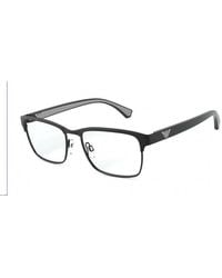 Emporio Armani - Ea1098 3014 Optical Frames Metal Transparent Squared Normal - Lyst