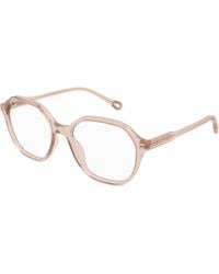 Chloé - Ch0312O 005 Optical Frames Acetate Transparent Squared - Lyst