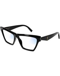 Saint Laurent - Sl M103 004 Sunglasses Transparent Cat Eye Photochromatic - Lyst