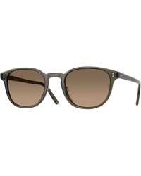 Oliver Peoples - Ov5219S Fairmont Sun 1820Gn Sunglasses Acetate Squared Polarized - Lyst
