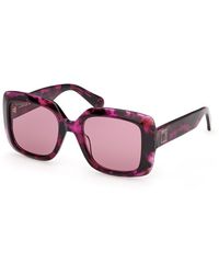 MAX&Co. - Mo0153 55Y Sunglasses Acetate Squared Normal - Lyst