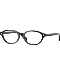 Versace - Ve3393D Gb1 Optical Frames Acetate Transparent Round Normal - Lyst