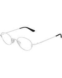 McQueen - Am0562O 001 Optical Frames Metal Transparent Round - Lyst