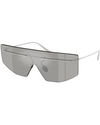 Prada - Pr B55S 1Bc60N Sunglasses Metal Geometric Mirrored - Lyst