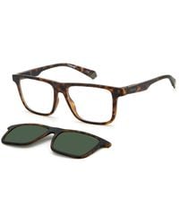 Polaroid - Pld 2131/Cs N9P/Uc Sunglasses Plastic Squared Polarized Clip-On - Lyst