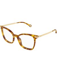 Chloé - Ch0360O 002 Optical Frames Acetate Transparent Squared - Lyst