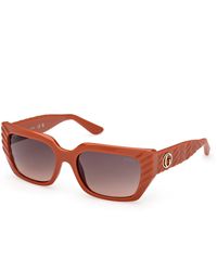 Guess - Gu00254 44F Sunglasses Injected Squared Normal - Lyst