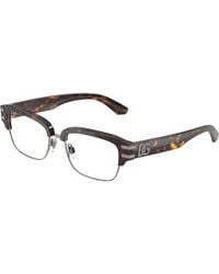 Dolce & Gabbana - Dg3456 502 Optical Frames Acetate Transparent Squared Normal - Lyst