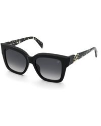 Blumarine - Sbm887 700 Sunglasses Acetate Smoke Squared Normal Shaded - Lyst