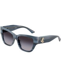 Jimmy Choo - Jc5039Bu 50728G Sunglasses Acetate Pillow Normal Shaded - Lyst