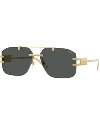 Versace - Ve2275 100287 Sunglasses Metal Geometric Normal - Lyst