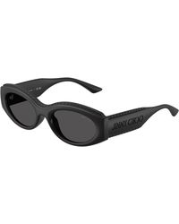 Jimmy Choo - Jc6002U 500187 Sunglasses Injected Round Normal - Lyst