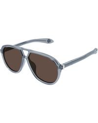 McQueen - Am0586S 004 Sunglasses Acetate Pilot - Lyst
