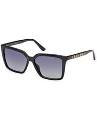 Guess - Gu00099 01D Sunglasses Injected Smoke Squared Polarized Shaded - Lyst