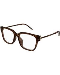 Saint Laurent - Sl M48O_A/Fn 003 Optical Frames Acetate Transparent Squared - Lyst