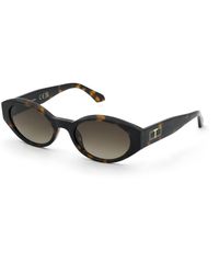 Twinset - Stw140 04Bl Sunglasses Acetate Geometric Normal Nuanced - Lyst
