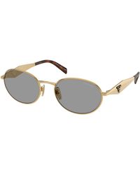 Prada - Pr D57S 5Ak50Q Sunglasses Metal Round Normal - Lyst