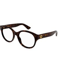Gucci - Gg1580O 002 Optical Frames Injected Transparent Round - Lyst