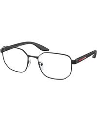 Prada Linea Rossa - Ps 50Qv Dg01O1 Optical Frames Metal Transparent Geometric Normal - Lyst