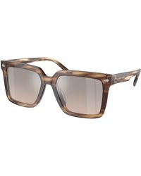 Michael Kors - Mk2217U Abruzzo 39776I Sunglasses Acetate Squared Normal Mirror - Lyst