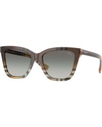 Burberry - Be4470 420211 Sunglasses Acetate Squared Normal Shaded - Lyst