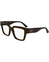 KARL LAGERFELD - Kl6196 212 Optical Frames Acetate Squared Normal - Lyst