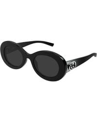 Gucci - Gg2026S 001 Sunglasses Injected Round - Lyst
