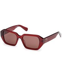 MAX&Co. - Mo0126 66E Sunglasses Acetate Geometric Normal - Lyst