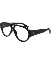Bottega Veneta - Bv1318S 005 Sunglasses Acetate Transparent Pilot - Lyst